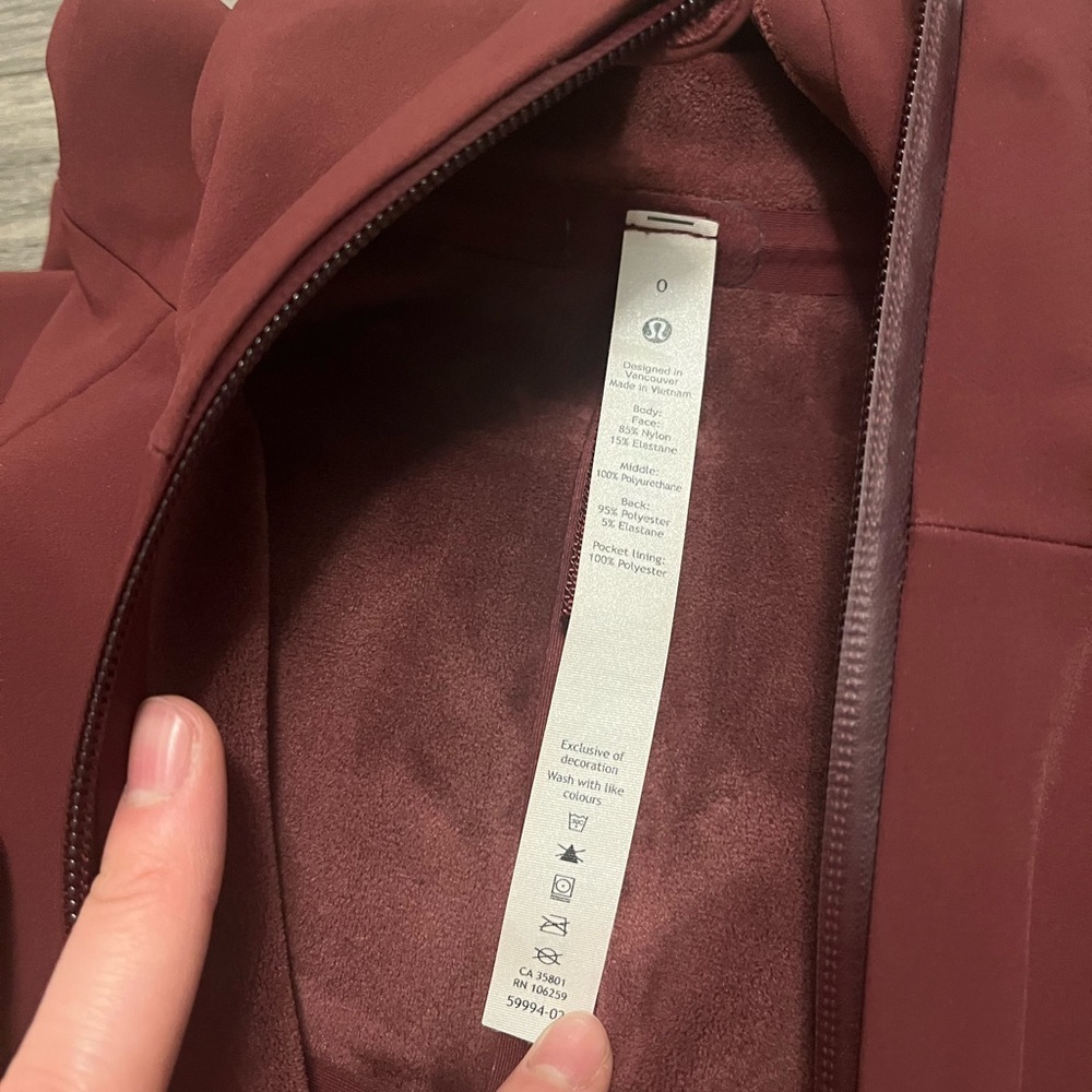 lululemon athletica Maroon Jacket image 5